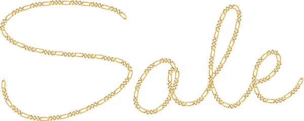 Продажа золотых цепочек — стоковый вектор
