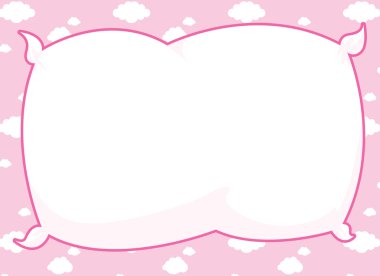 Pink Pillow Frame clipart