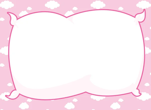 Pink Pillow Frame — Stock Photo, Image