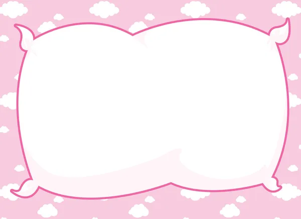 Marco de almohada rosa — Foto de Stock