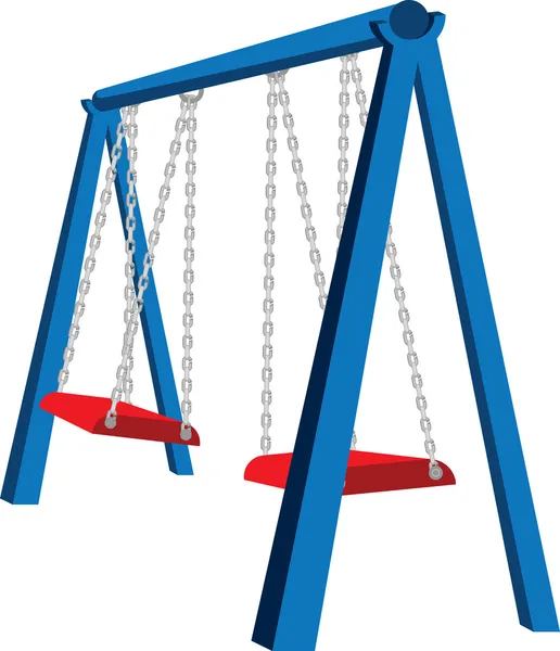 Playground Swing Illustration — Stock Vector