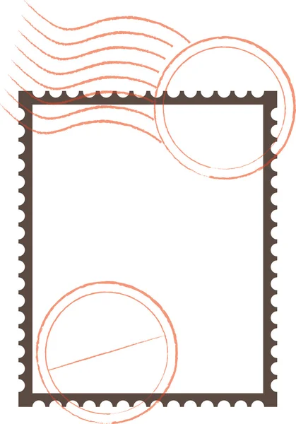 Postage Stamp Frame — Stock Vector