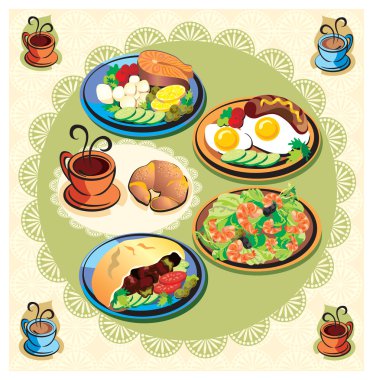 Food menu clipart