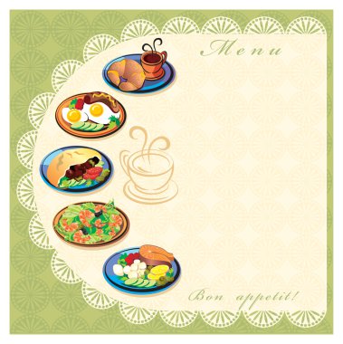 Food menu clipart