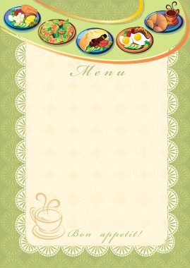 Food menu clipart