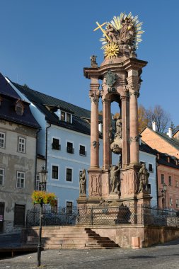 Holy Trinity Plague Column in Banska Stiavnica, Slovakia clipart
