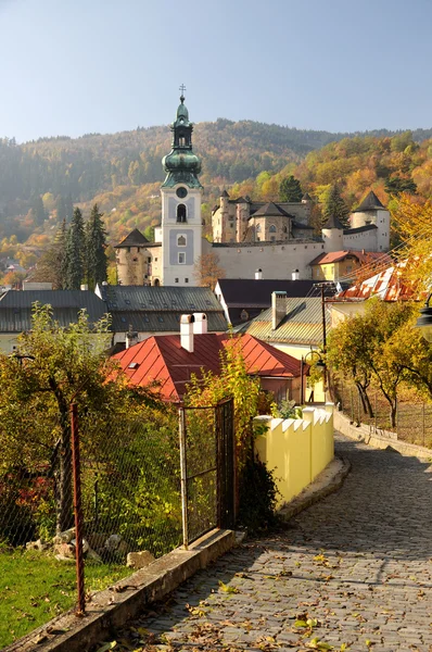 Autumn in Banska Stiavnica, Slovakia UNESCO — Stock Photo, Image