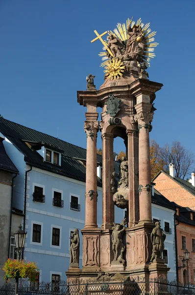 Columna de la Plaga de la Santísima Trinidad en Banska Stiavnica, Eslovaquia —  Fotos de Stock