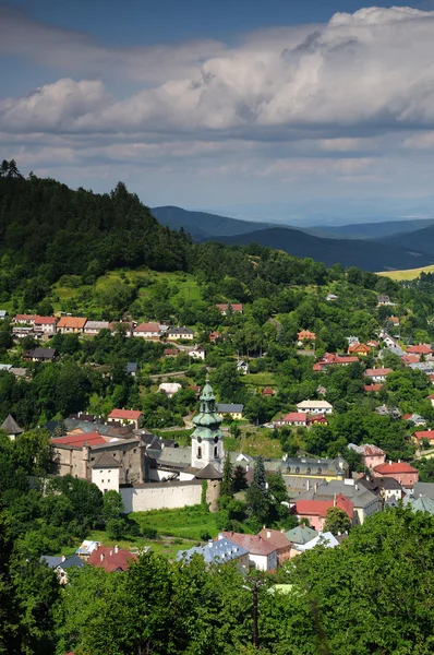 Oud kasteel in banska stiavnica, Slowakije unesco — Stockfoto