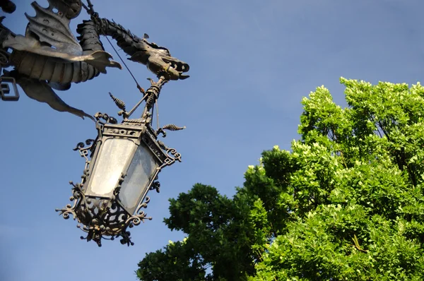 Старая историческая лампа — стоковое фото