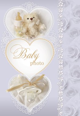 Baby card clipart