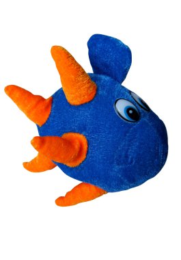 izole mavi oyuncak balık