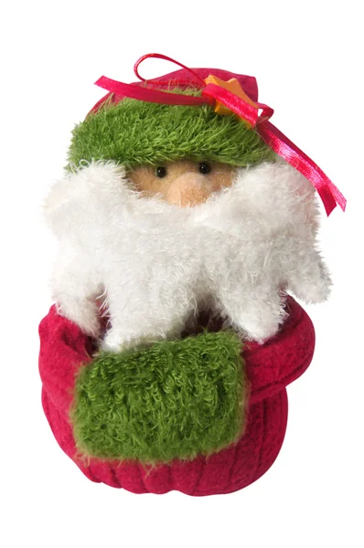 Toy Santa isolated — Stock Photo, Image