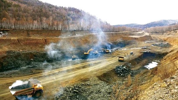 Stock image Coal mining