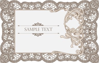 Invitation card clipart