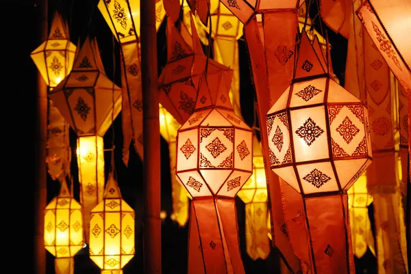 stock image Thai lamp in Chiang mai north Thailand