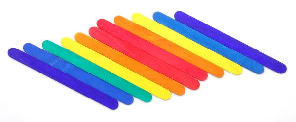 Colorful wood ice-cream stick — Stock Photo, Image