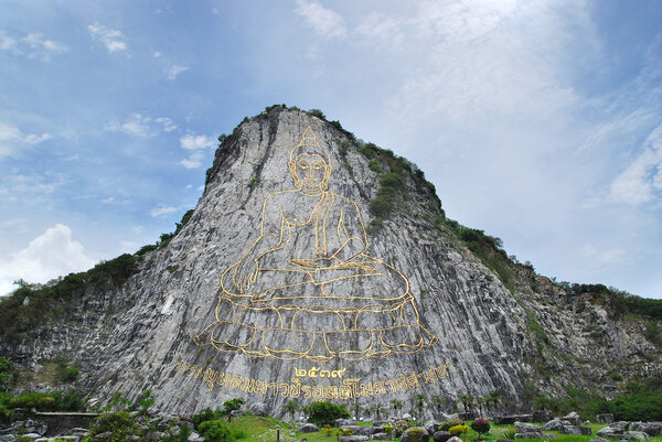 30 mtr high golden Buddha
