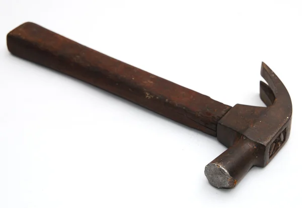 Vecchio martello con percorso di ritaglio — Foto Stock