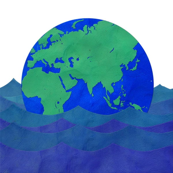 Die Erde schwimmt — Stockfoto