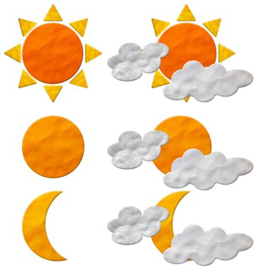 Weather plasticine clipart