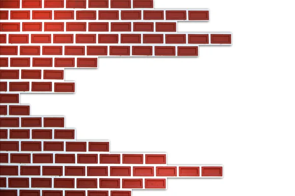 분리 된 벽돌 벽 — 스톡 사진