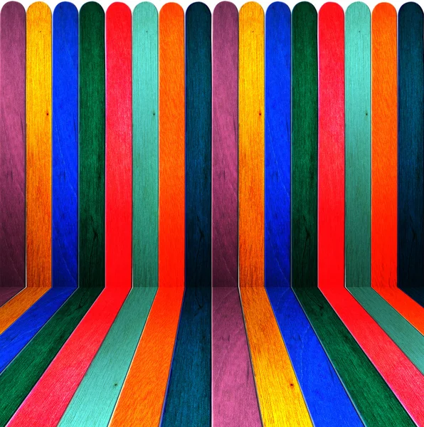 Colore camera di legno — Foto Stock