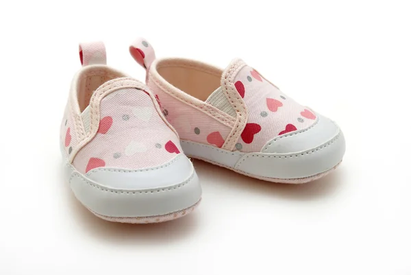 婴儿女孩鞋 — 图库照片