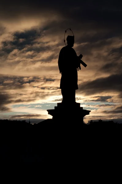 Silhouette of Statue — Stock Photo, Image