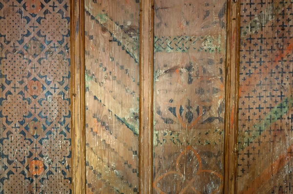 Detal drewniany sufit — Zdjęcie stockowe