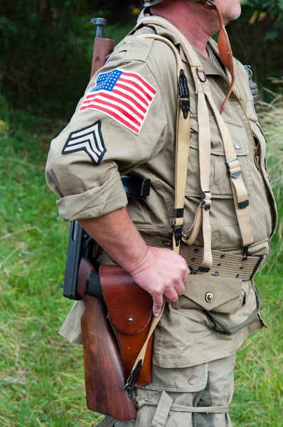 Американский солдат — стоковое фото