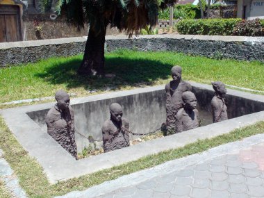 Slave Sculptures in Zanzibar clipart