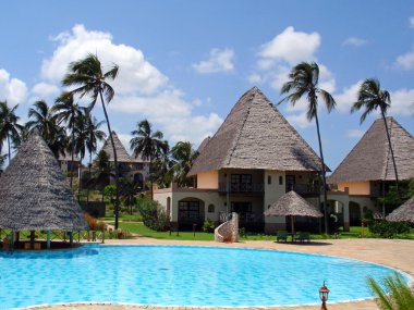 Beach Resort in Zanzibar clipart