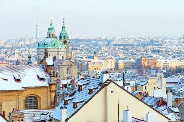 Prag'da Kış saati — Stok fotoğraf
