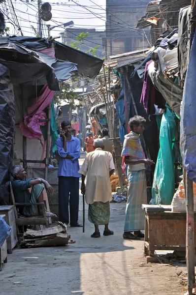 Slum in Indien — Stockfoto