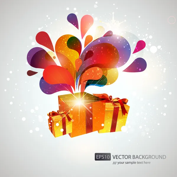 Colorful vector gifts. — Stock Vector