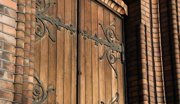 Kentsel vintage kapı ve duvar — Stok fotoğraf
