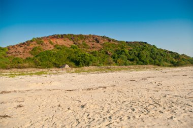 Hill at coast in India