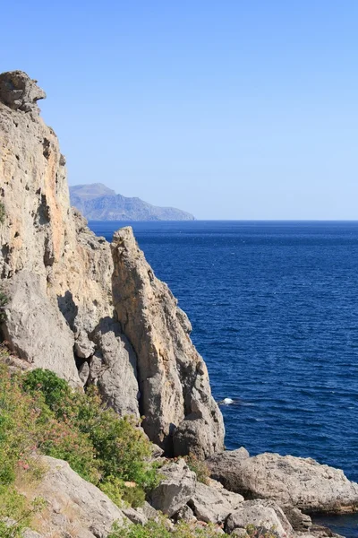 stock image Mountain, sea, sky