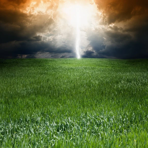 Fırtına, yeşil alan — Stok fotoğraf