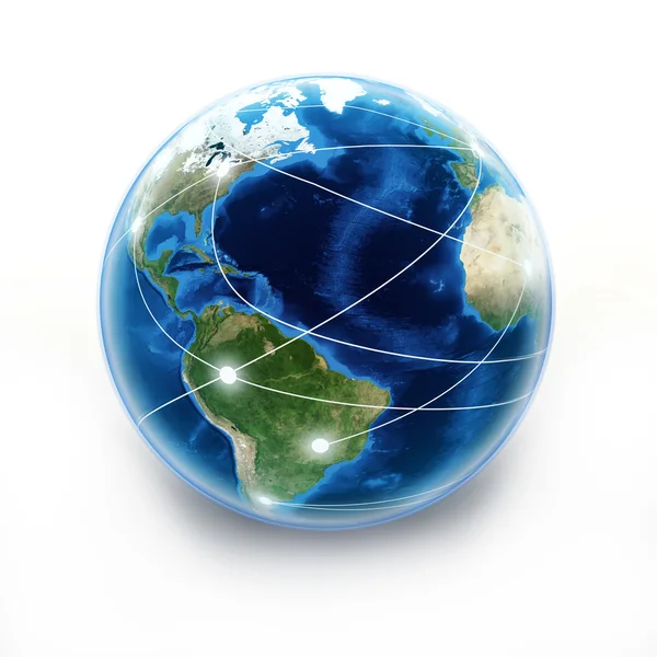 Internet Earth globe — Stock Photo, Image