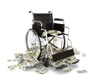 The high costs of medical care clipart