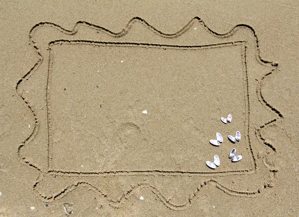Sand postcard — Stock Photo, Image