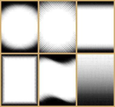 Halftone Frames clipart