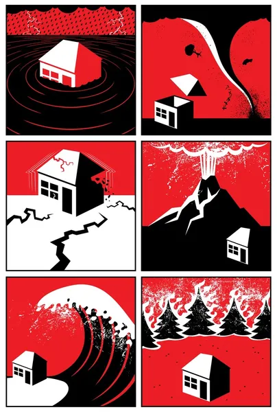 Φυσικές καταστροφές — Διανυσματικό Αρχείο