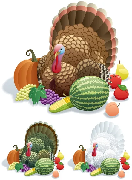 stock vector Thanksgiving Turkey