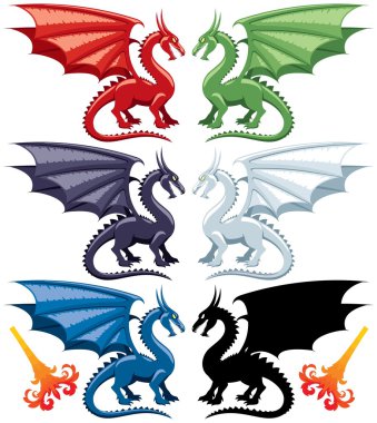 Dragons clipart