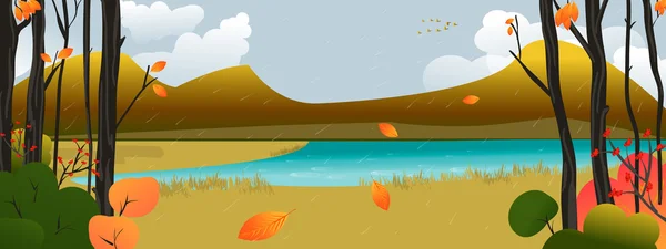 stock vector Autumn Scene