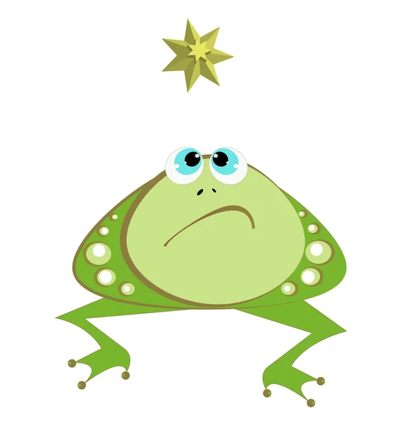 stock vector Frog and star