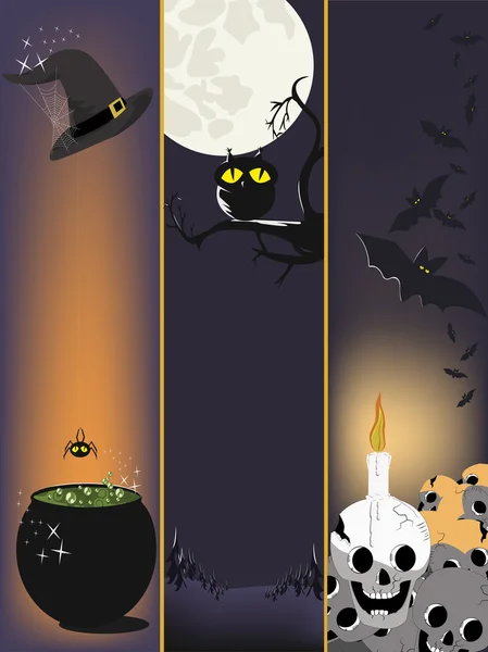 Halloween banners — Stock vektor
